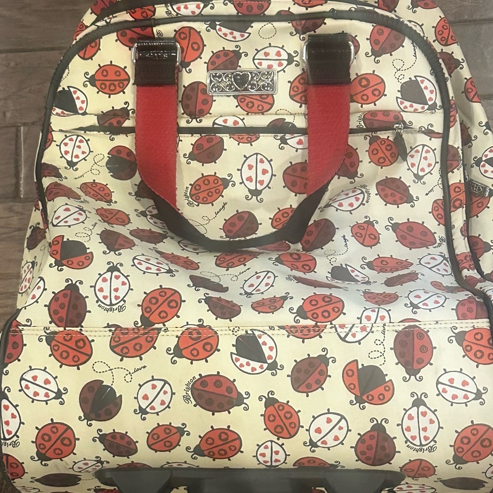 Brighton Ladybug Print Rolling Suitcase. Excellent condition.